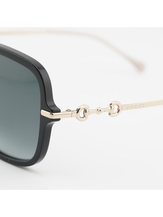 Gucci GG0884SA 001 Sunglasses Black Square Frame, Grey Lenses main image 6